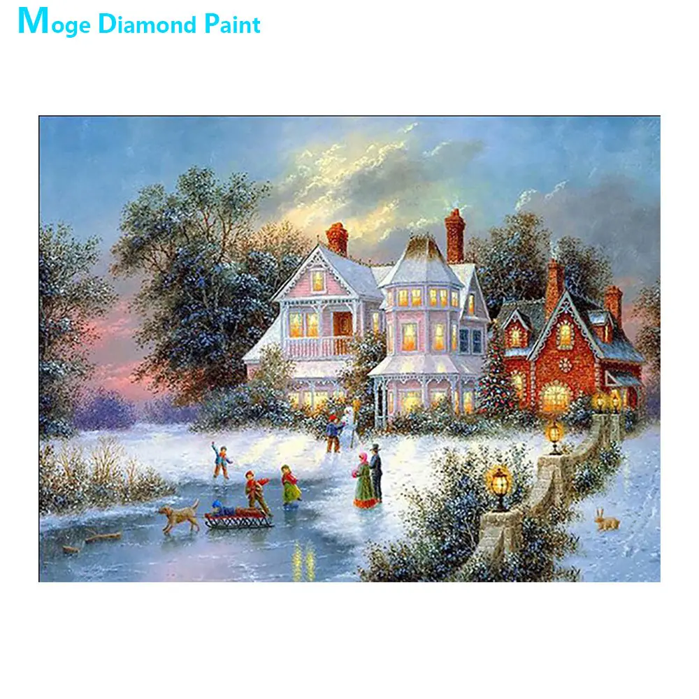 Winter Christmas Snowy House Diamond Painting Scenic Round Full Drill Nouveaute DIY Mosaic Embroidery 5D Cross Stitch Pattern
Winter Christmas Snowy House Diamond Painting Scenic Round Full Drill Nouveaute DIY Mosaic Embroidery 5D Cross Stitch Pattern
