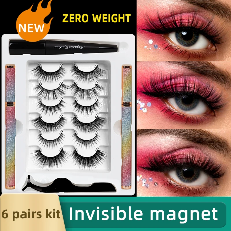 6 PAIRS Cruelty Free Invisible Magnetic Eyelashes Wholesale Mink Lashes Handmade Mink Dramatic Lashes Pestañas Postizas
6 PAIRS Cruelty Free Invisible Magnetic Eyelashes Wholesale Mink Lashes Handmade Mink Dramatic Lashes Pestañas Postizas