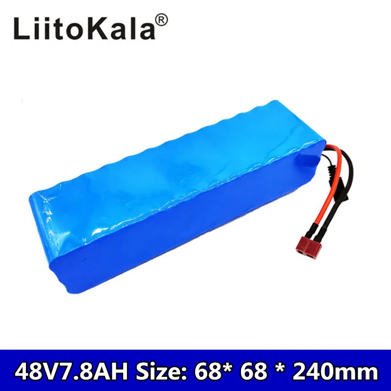 Новинка 2019 LiitoKala 48V 7.8AH 13S3P аккумулятор 15AH 1000W электрический велосипед батарея