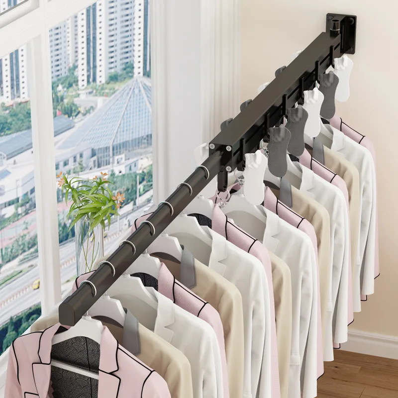 Balcony Clothes Rack Retractable Folding Multifunctional Indoor Wall-Mounted Fantastic Product Clothesline Pole Drying Rack
Balcony Clothes Rack Retractable Folding Multifunctional Indoor Wall-Mounted Fantastic Product Clothesline Pole Drying Rack