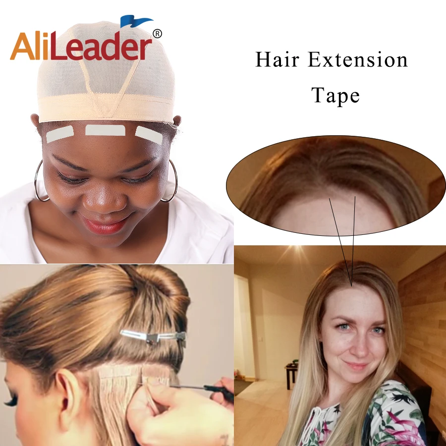 Alileader 60 шт. сменная клейкая лента для париков волос Двусторонняя