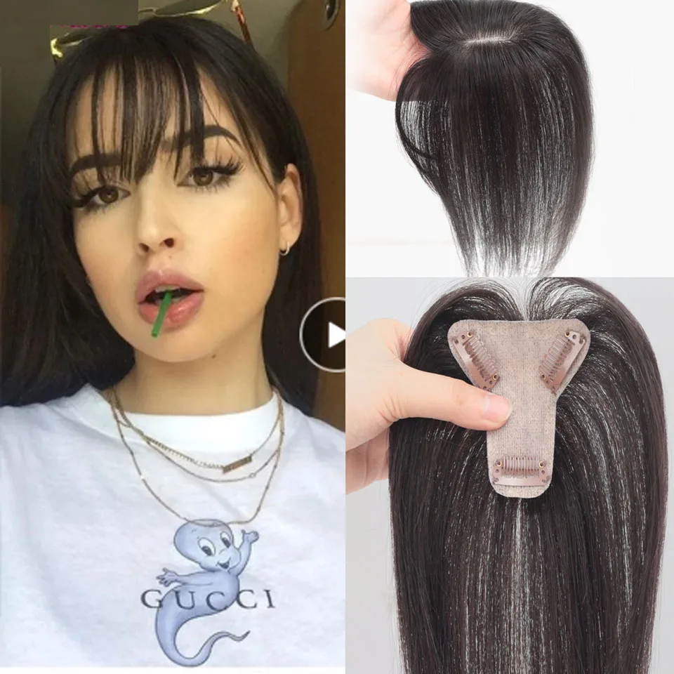 7*8cm" Skin Base Human Hair Topper With 3 Clips Natural Scalp Silk Top Women Toupee With Bangs Brazilian Hair Long Hairpiece
7*8cm" Skin Base Human Hair Topper With 3 Clips Natural Scalp Silk Top Women Toupee With Bangs Brazilian Hair Long Hairpiece