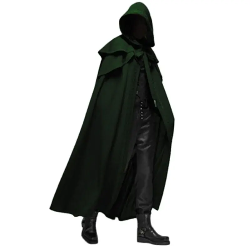 Black Men Cloak Coats Hooded Solid Loose Windproof Mens Trench Coat Men Chic Winter Long Cape Poncho
Black Men Cloak Coats Hooded Solid Loose Windproof Mens Trench Coat Men Chic Winter Long Cape Poncho