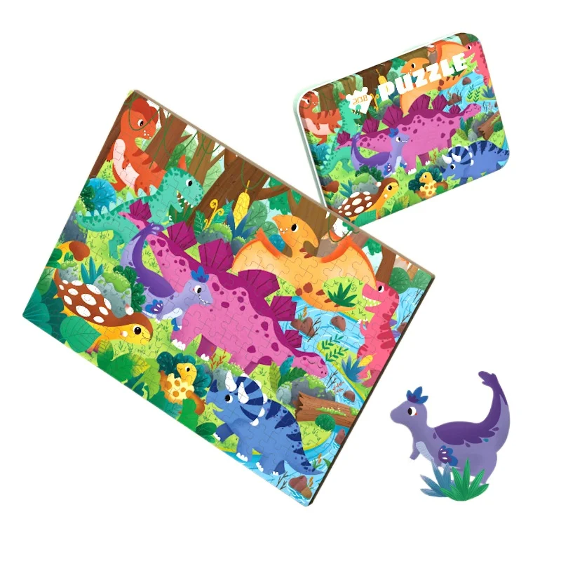 Jigsaw Puzzle 208 Pieces Children's Early Educational Puzzle Iron Boxed Wooden Toy Cartoon Animal Puzzle Toys for Children
Jigsaw Puzzle 208 Pieces Children's Early Educational Puzzle Iron Boxed Wooden Toy Cartoon Animal Puzzle Toys for Children