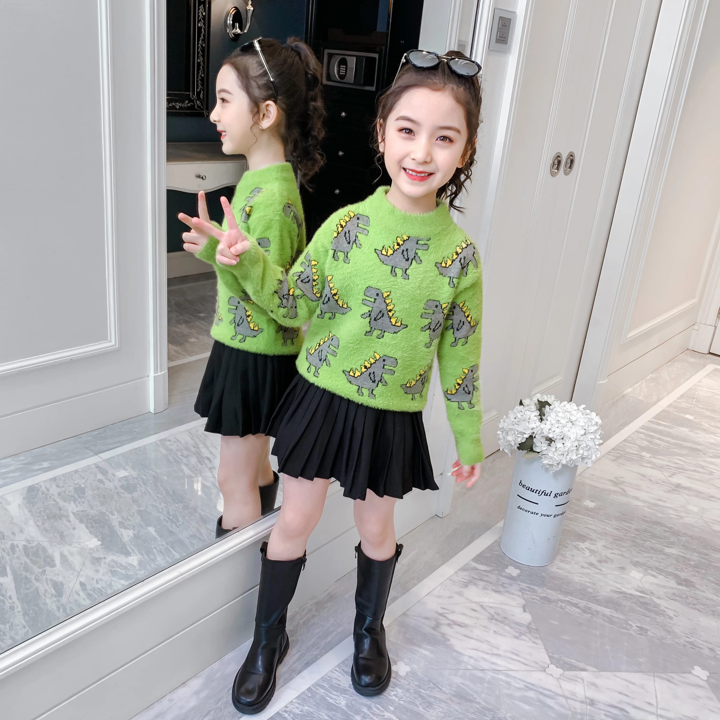 Sweaters For Girls Imitation Mink Shirt Tops Jacket Pullover Winter Autumn Long Sleeves Toddler Girl Winter Clothes
Sweaters For Girls Imitation Mink Shirt Tops Jacket Pullover Winter Autumn Long Sleeves Toddler Girl Winter Clothes