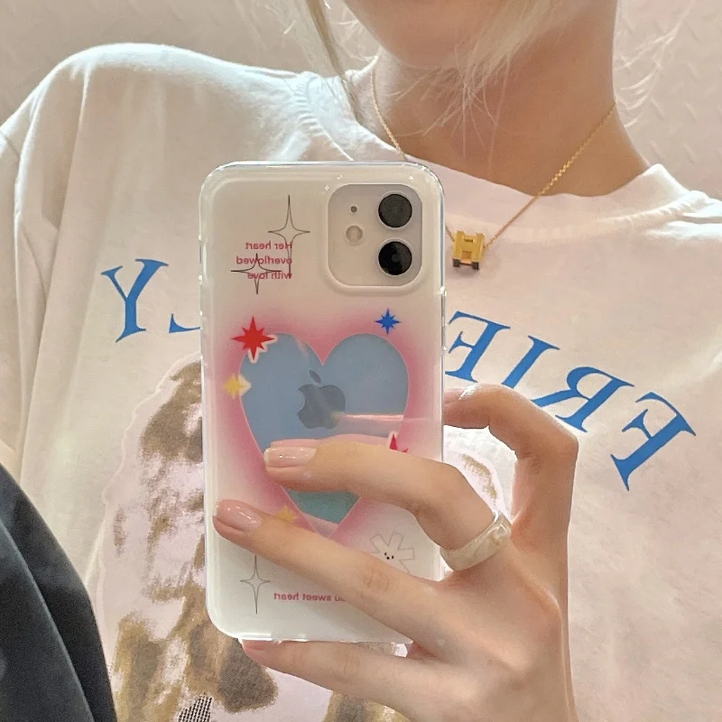 Korean Luxury Brand Laser Pink Whtie Love heart Pattern Phone Case For iPhone 11 12 Pro Max Mini SE2 7 8 Plus XS X XR Soft Cover
Korean Luxury Brand Laser Pink Whtie Love heart Pattern Phone Case For iPhone 11 12 Pro Max Mini SE2 7 8 Plus XS X XR Soft Cover