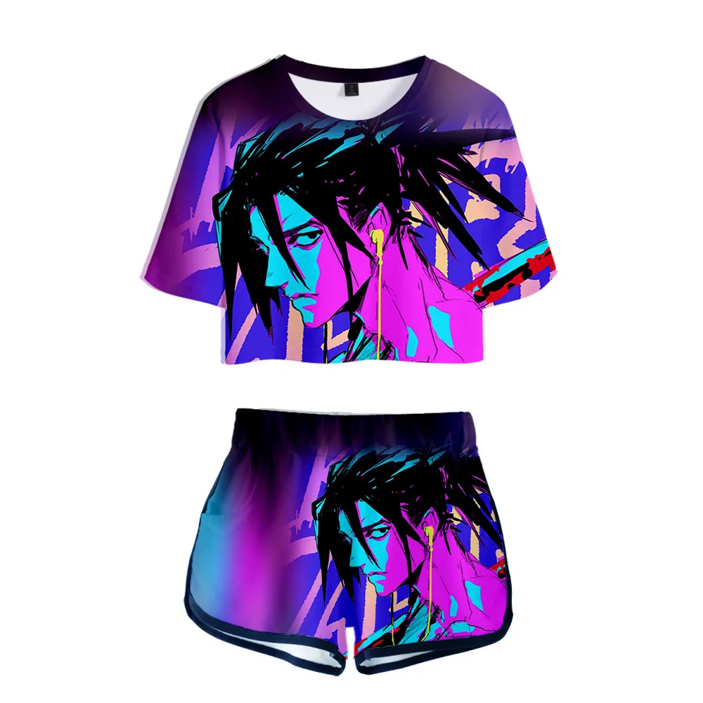 New Katana ZERO 2 pieces Set Sexy Tshirt Summer Kawaii Girl Fashion Casual Sets Preppy Style 2021 arrival Women Streetwear
New Katana ZERO 2 pieces Set Sexy Tshirt Summer Kawaii Girl Fashion Casual Sets Preppy Style 2021 arrival Women Streetwear