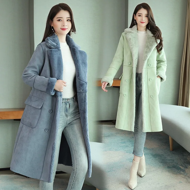 Lamb hair coat female winter Korean version loose fur one cotton jacket long deer suede clothing tide
Lamb hair coat female winter Korean version loose fur one cotton jacket long deer suede clothing tide