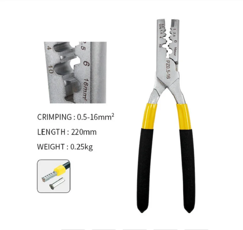 0.25-16 German Mini Crimping Pliers Pipe Terminal Cold Pressing Clamp Special Pipe Clamp Hand Clamp
0.25-16 German Mini Crimping Pliers Pipe Terminal Cold Pressing Clamp Special Pipe Clamp Hand Clamp