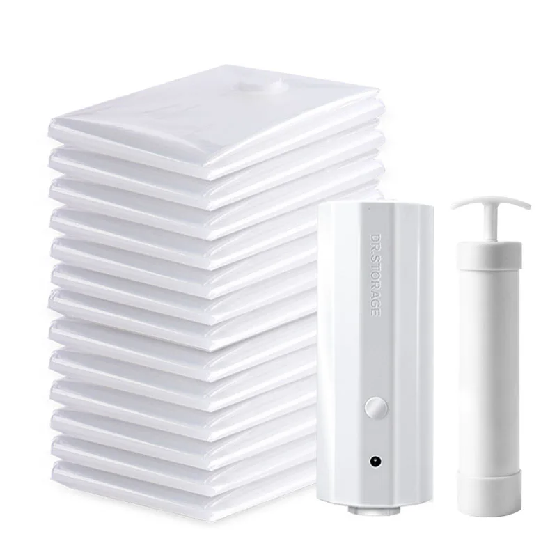 Household Jumbo Vacuum Storage Bags for Comforters Blankets Clothes Pillows Travel Space Saver Seal Bag Hand Electric Air Pump
Household Jumbo Vacuum Storage Bags for Comforters Blankets Clothes Pillows Travel Space Saver Seal Bag Hand Electric Air Pump