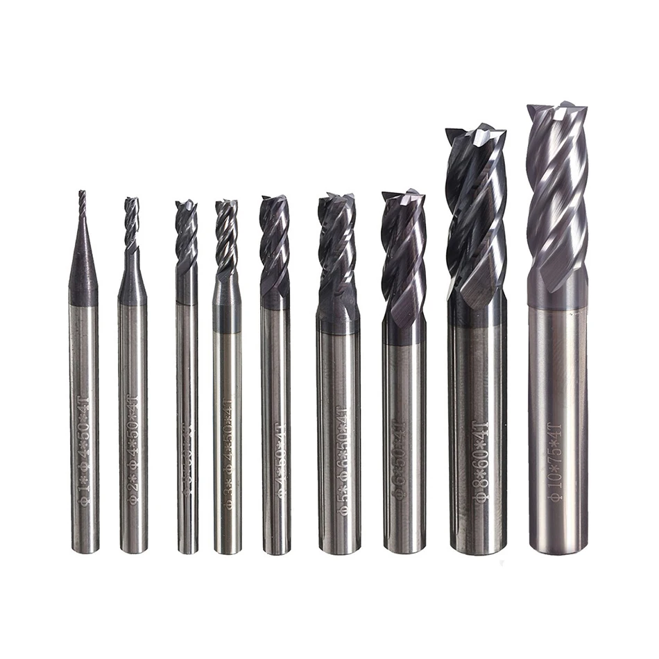 4 flute milling cutter alloy coated tungsten steel tool CNC machining end mill HRC55 carbide CNC tools
4 flute milling cutter alloy coated tungsten steel tool CNC machining end mill HRC55 carbide CNC tools