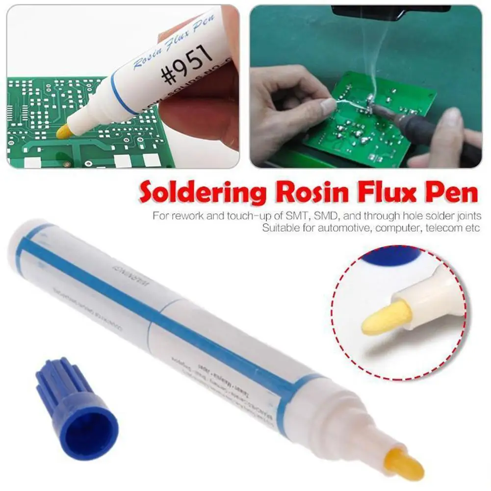 1pcs 951 Soldering Flux Pen Low-solids Kester Cleaning-free Welding & Fpc/pcb Pen 10ml Capacity No-clean Cell For Solar Ros A4R4
1pcs 951 Soldering Flux Pen Low-solids Kester Cleaning-free Welding & Fpc/pcb Pen 10ml Capacity No-clean Cell For Solar Ros A4R4