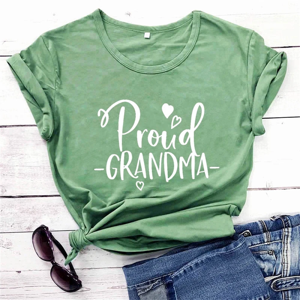 Proud Grandma Women's Short Sleeve Tops Tee Summer Stylish Funny Casual T-Shirt Grandma To Be Shirt Grandma Gift TX5630
Proud Grandma Women's Short Sleeve Tops Tee Summer Stylish Funny Casual T-Shirt Grandma To Be Shirt Grandma Gift TX5630