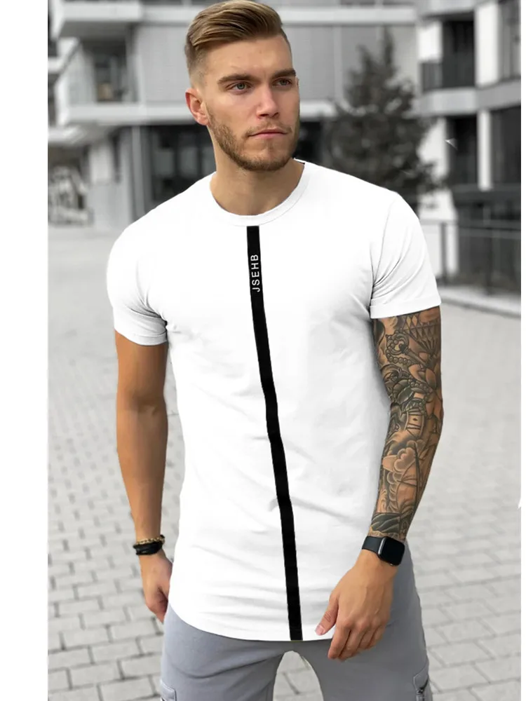 European American Fashion Men's T-Shirt Round Neck Short sleeve TShirt Male Casual Tees Top Summer Men's Clothing Street Wear
European American Fashion Men's T-Shirt Round Neck Short sleeve TShirt Male Casual Tees Top Summer Men's Clothing Street Wear