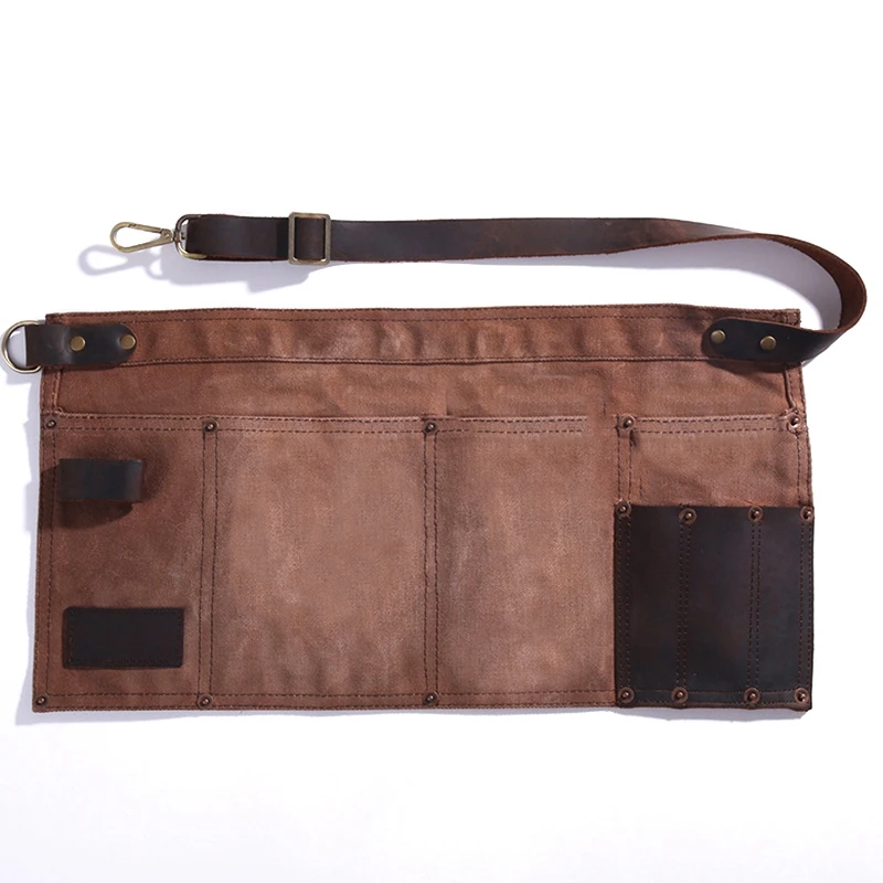 Multi Pocket Apron for Women Real Leather Canvas Half Apron Pocket Waitress Teacher Vendor Utility Server Cosmetic Apron
Multi Pocket Apron for Women Real Leather Canvas Half Apron Pocket Waitress Teacher Vendor Utility Server Cosmetic Apron