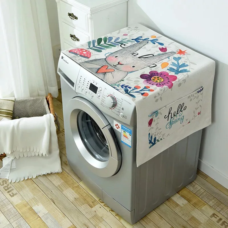 Cotton Linen Washing Machine Cover Drum Refrigerator Dust Cover Cartoons Microwave Oven Dust Covers Storage Box Household Goods
Cotton Linen Washing Machine Cover Drum Refrigerator Dust Cover Cartoons Microwave Oven Dust Covers Storage Box Household Goods