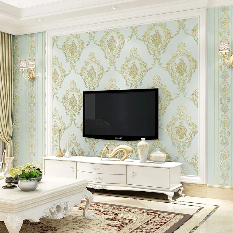 European retro pastoral non-woven fabric 3d wallpaper American mirror flower bedroom living room TV background wall
European retro pastoral non-woven fabric 3d wallpaper American mirror flower bedroom living room TV background wall