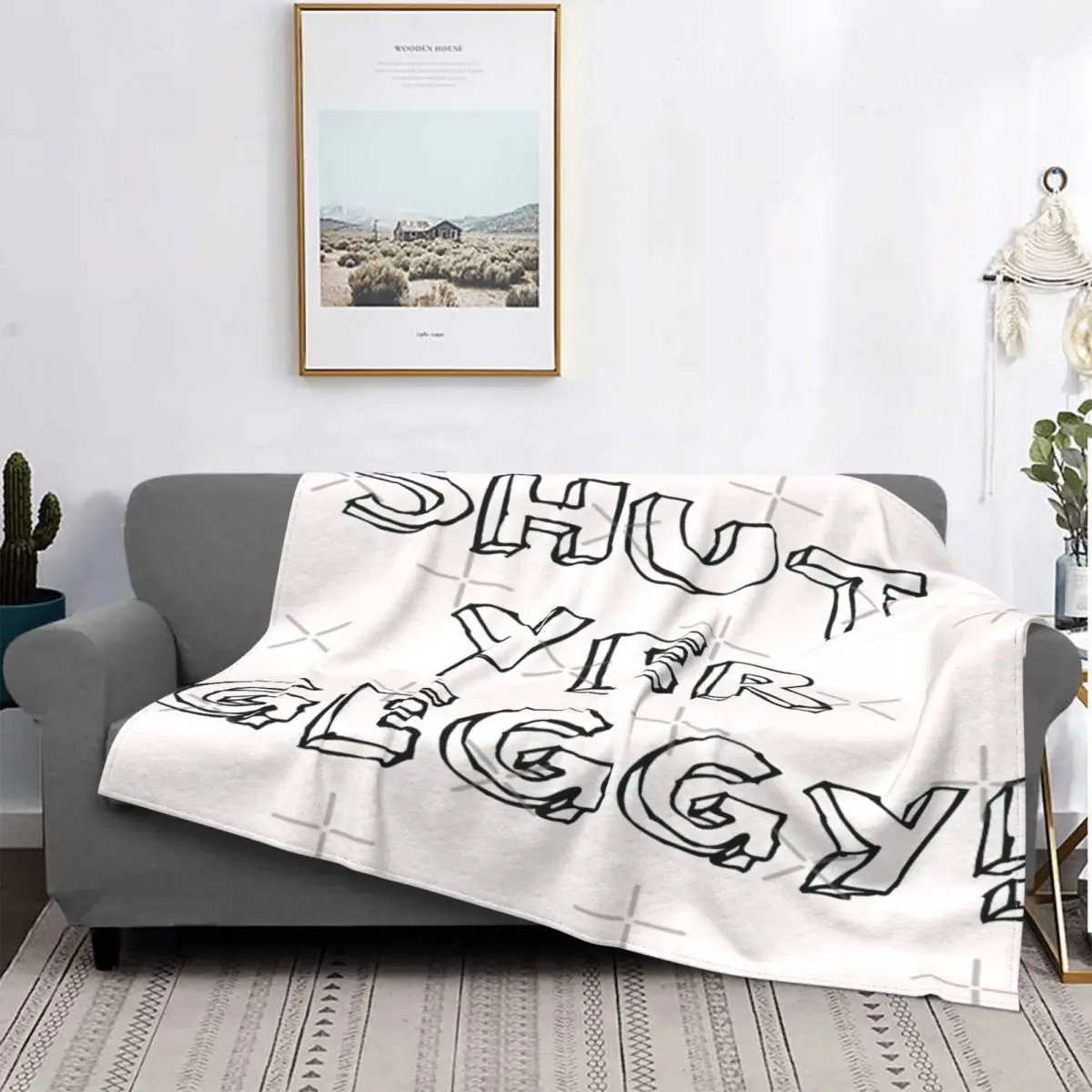 Shut Yer Geggy-Manta a cuadros para cama, manta con capucha de felpa, para sofá, 1 unidad
Shut Yer Geggy-Manta a cuadros para cama, manta con capucha de felpa, para sofá, 1 unidad