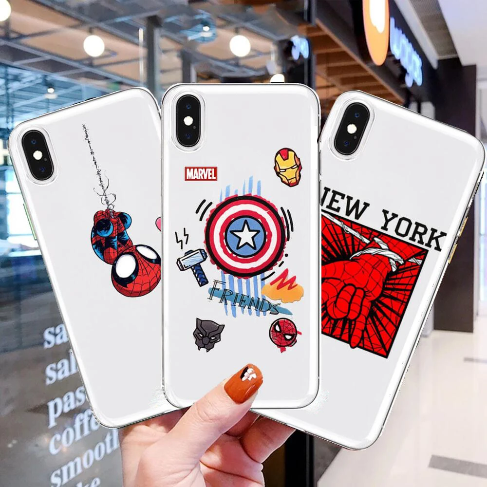 Spider-Man Marvel Cartoon Transparent Phone Case For XiaoMi Redmi Note 10 9S 8 7 6 5 A Pro T Y1 Anime Cover Silicone Pre funda
Spider-Man Marvel Cartoon Transparent Phone Case For XiaoMi Redmi Note 10 9S 8 7 6 5 A Pro T Y1 Anime Cover Silicone Pre funda