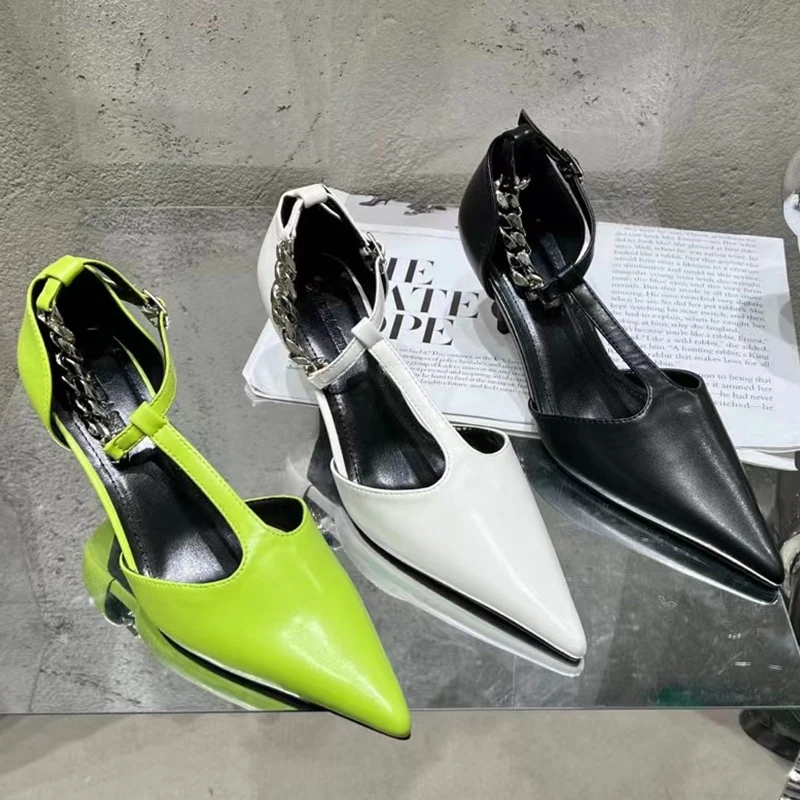 Women High Heels Sandals Fashion 2022 New Pumps Female Pointed Toe Metal Buckle Strap Shoes For Ladies Casual Slides Pumps
Women High Heels Sandals Fashion 2022 New Pumps Female Pointed Toe Metal Buckle Strap Shoes For Ladies Casual Slides Pumps