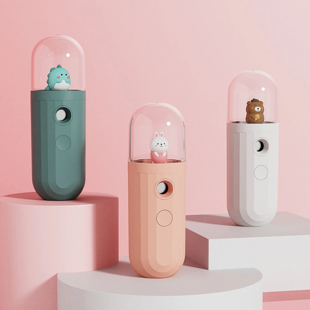 Portable Facial Beauty Spray USB Rechargeable Humidifier Face Instrument Spot Cleaner Cartoon Animal Mini Nano Spray Apparatus
Portable Facial Beauty Spray USB Rechargeable Humidifier Face Instrument Spot Cleaner Cartoon Animal Mini Nano Spray Apparatus
