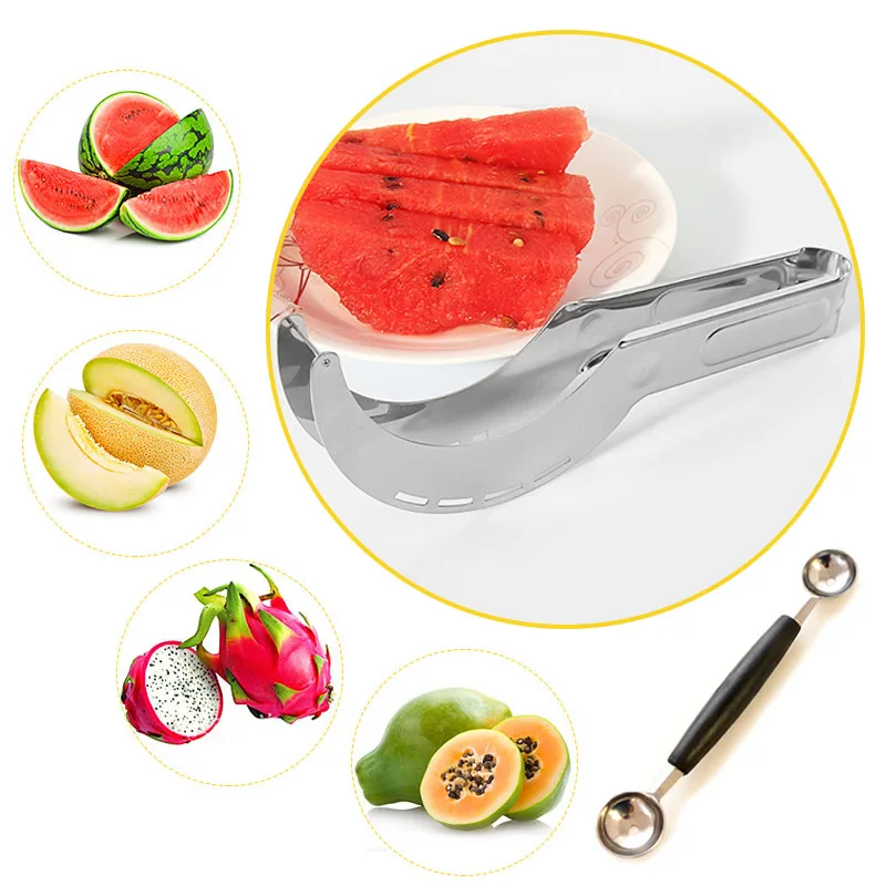 Stainless Steel Watermelon Slicer Fruit Knife Watermelon Cutter kitchen gadgets accessories Kitchen Tool
Stainless Steel Watermelon Slicer Fruit Knife Watermelon Cutter kitchen gadgets accessories Kitchen Tool