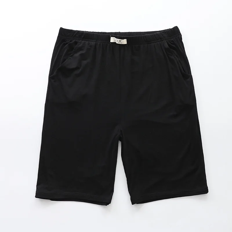 Мужские шорты для сна Fdfklak черные/серые из мягкого модала модные пижамные штаны