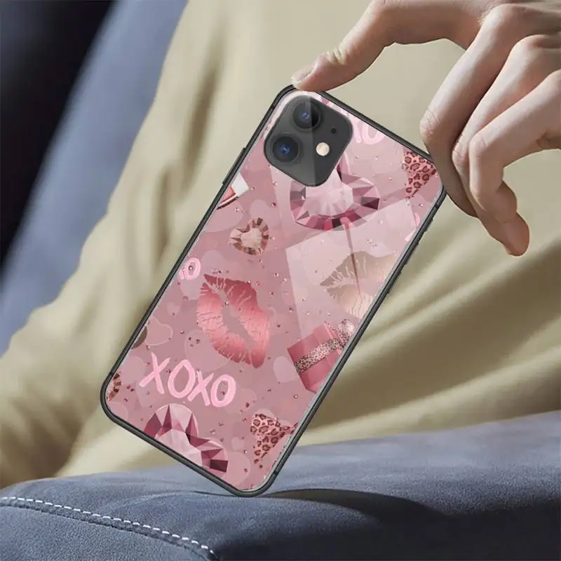 Gold Rose Glitter Love heart Phone Case Tempered glass For iphone 5C 6 6S 7 8 plus X XS XR 11 PRO MAX high quality capa
Gold Rose Glitter Love heart Phone Case Tempered glass For iphone 5C 6 6S 7 8 plus X XS XR 11 PRO MAX high quality capa