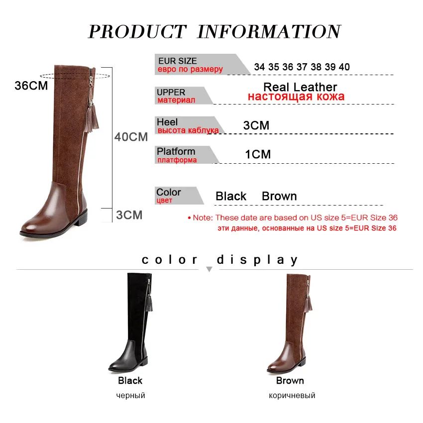 TAOFFEN Genuine Thick Fur Winter Women Boots Zipper Side Knee High With Warm Fur Real Natural Leather Boots Women Size 34-39
TAOFFEN Genuine Thick Fur Winter Women Boots Zipper Side Knee High With Warm Fur Real Natural Leather Boots Women Size 34-39