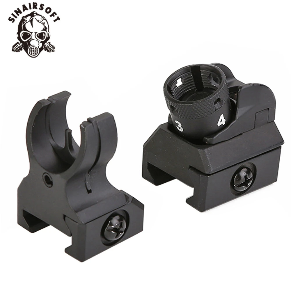 HK 416 Style Picatinny Iron Sights Set Front And Rear Hk Diopter Paintball Shooting Hunting Airsoft Military Accessories
HK 416 Style Picatinny Iron Sights Set Front And Rear Hk Diopter Paintball Shooting Hunting Airsoft Military Accessories