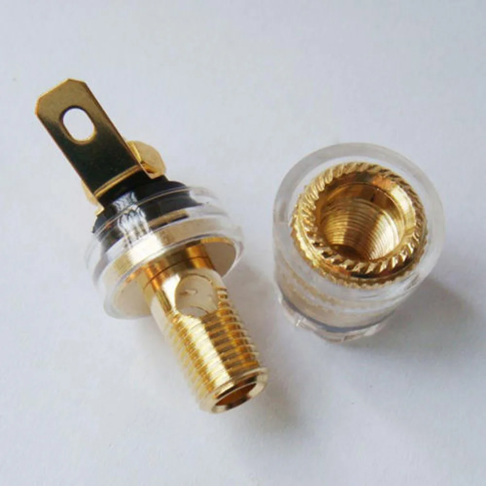 Banana Speaker Terminal Binding Post Loaded Gold Plated Amplifier Adapter Connector Red/Black 8X 4mm
Banana Speaker Terminal Binding Post Loaded Gold Plated Amplifier Adapter Connector Red/Black 8X 4mm