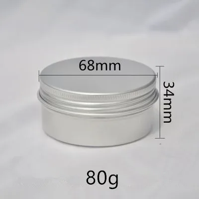 Пустые алюминиевые банки 5g 10 г 1 20 30 50 60 Блестящий бальзам для губ металлические