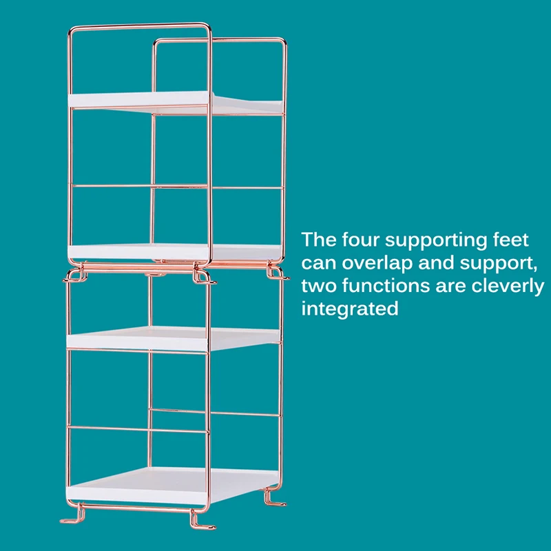 Double-Layer Iron Rack Storage Rack Multifunctional Home 2 Tier Storage Shelf Suitable For Bathroom Kitchen Space Saving
Double-Layer Iron Rack Storage Rack Multifunctional Home 2 Tier Storage Shelf Suitable For Bathroom Kitchen Space Saving