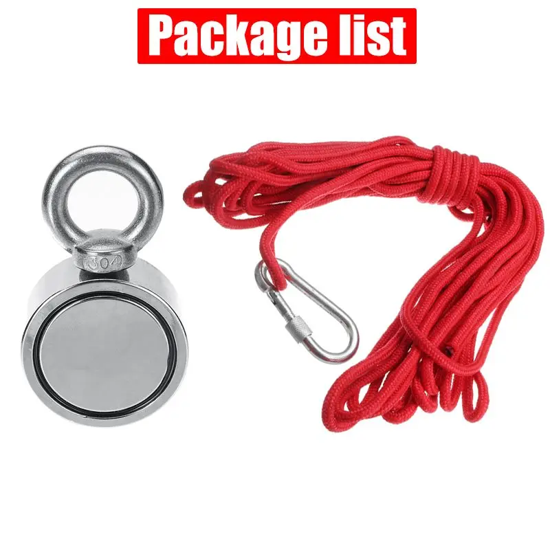 400/600/800KG Super Strong Magnet Pot Fishing Magnet Salvage Fishing Hook Magnets Strongest Permanent Powerful Magnetic+10M Rope
400/600/800KG Super Strong Magnet Pot Fishing Magnet Salvage Fishing Hook Magnets Strongest Permanent Powerful Magnetic+10M Rope