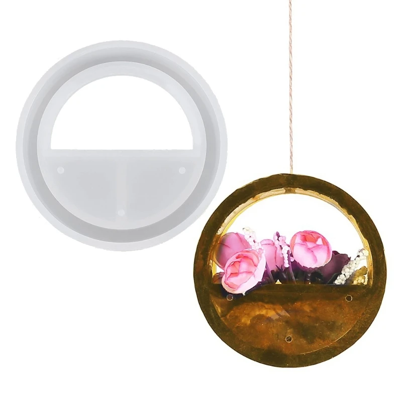 Handmade Round Flower Tray Pendant Epoxy Resin Mold Flower Home Art Wall Hanging Decor Resin Casting Mold Craft Tools
Handmade Round Flower Tray Pendant Epoxy Resin Mold Flower Home Art Wall Hanging Decor Resin Casting Mold Craft Tools