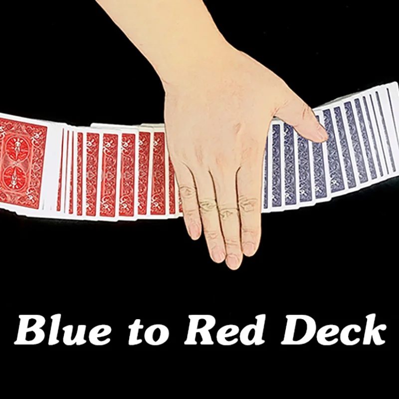 Blue To Red Deck Magic Tricks Playing Card Deck Change Color Close Up Magic Props Stage Illusions Gimmick Mentalism Magic Card
Blue To Red Deck Magic Tricks Playing Card Deck Change Color Close Up Magic Props Stage Illusions Gimmick Mentalism Magic Card