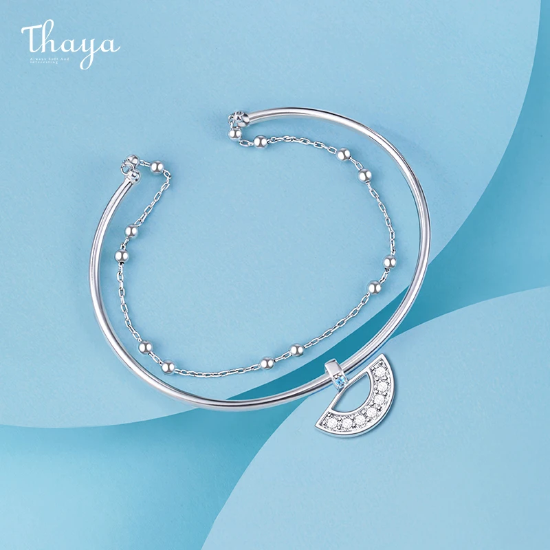 Thaya Design Boho Double Links Silver Plated Hollow Bracelet & Bangle With White Crystal Bracelet& Bangle Chain Bracelet Women
Thaya Design Boho Double Links Silver Plated Hollow Bracelet & Bangle With White Crystal Bracelet& Bangle Chain Bracelet Women
