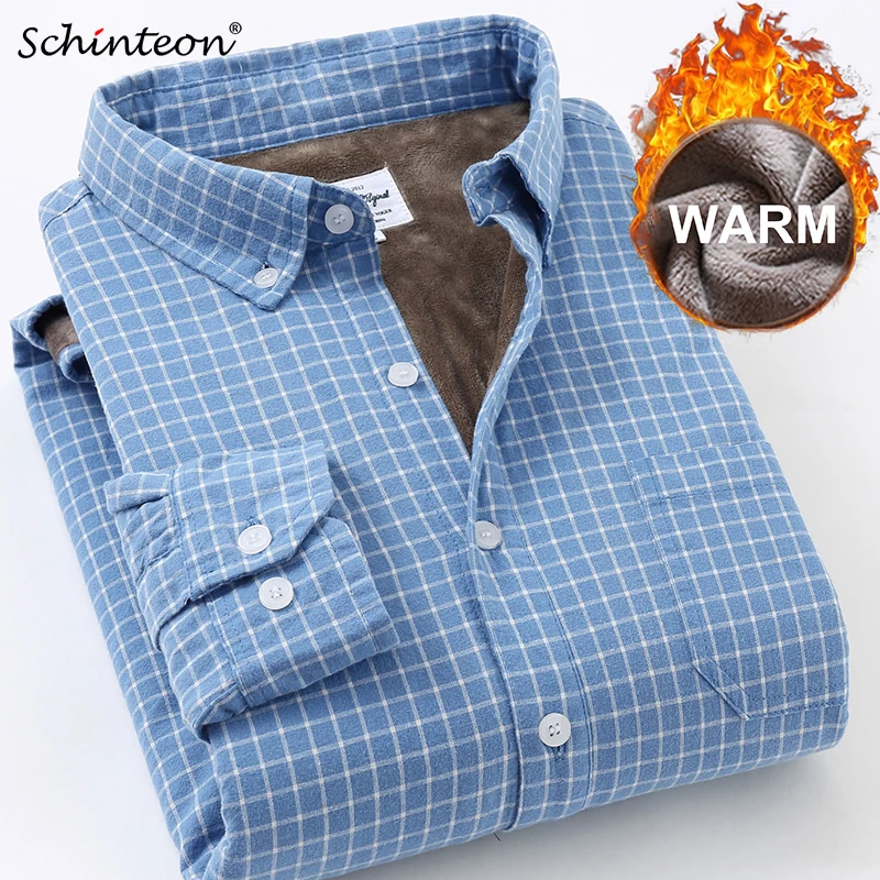 Рубашка Schinteon мужская, зимняя, теплая, 100% хлопок, Вельветовая подкладка, S-4XL
Рубашка Schinteon мужская, зимняя, теплая, 100% хлопок, Вельветовая подкладка, S-4XL