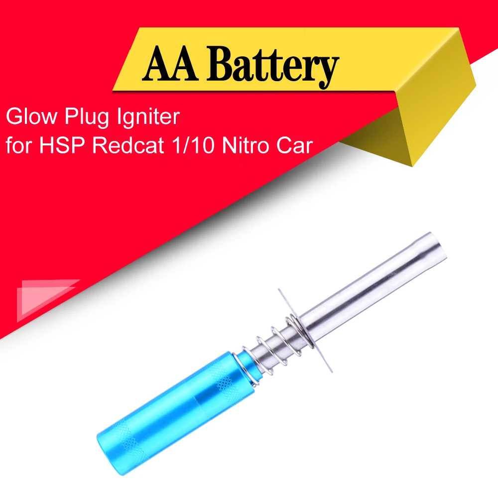 Металлический алюминиевый сплав AA батарея стартер Nitro свечение зажигания для HSP Redcat превышение 1/10 нитро автомобиля
Металлический алюминиевый сплав AA батарея стартер Nitro свечение зажигания для HSP Redcat превышение 1/10 нитро автомобиля