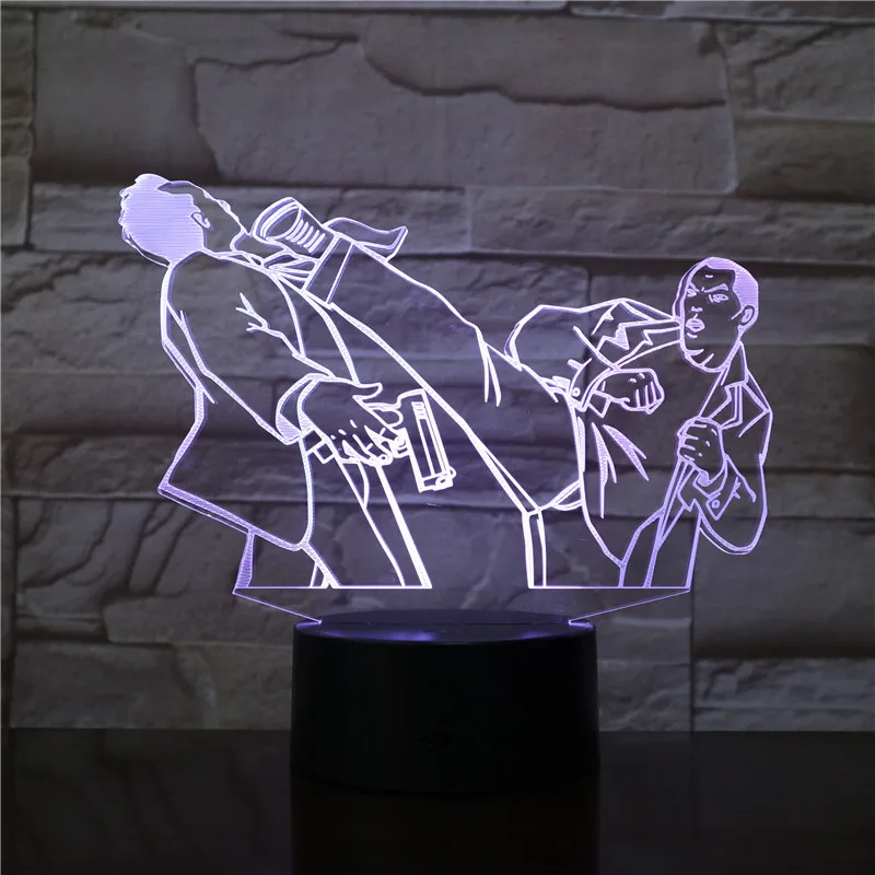 Kungfu Fight Acrylic 3D LED Lamp 7 Colors Change Remote Touch Switch USB Decor Night Light For Baby Sleeping Lighting 2998
Kungfu Fight Acrylic 3D LED Lamp 7 Colors Change Remote Touch Switch USB Decor Night Light For Baby Sleeping Lighting 2998