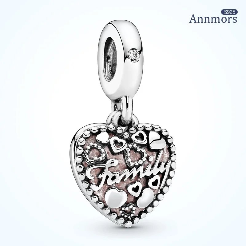 Heart-shaped Hollow Silver Plated Fits Pandora Bead Original Bracelet Charm New Year Gifts for Family Love Makes A Family
Heart-shaped Hollow Silver Plated Fits Pandora Bead Original Bracelet Charm New Year Gifts for Family Love Makes A Family