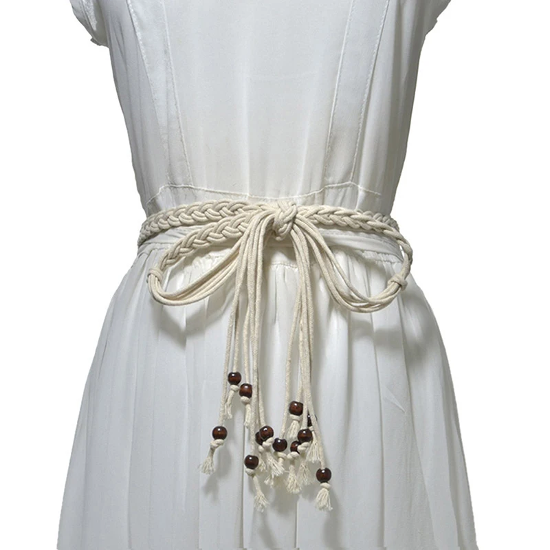 Classic Versatile Braided Rope Belt for Ladies Ethnic Style Woven Knotted Waistband Thin Belt Women Waist Belts for Dress Adult
Classic Versatile Braided Rope Belt for Ladies Ethnic Style Woven Knotted Waistband Thin Belt Women Waist Belts for Dress Adult
