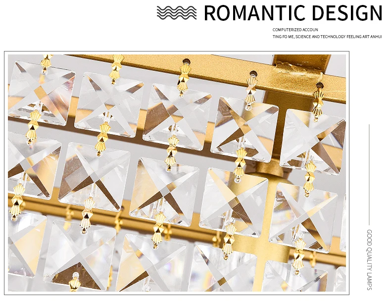 American light luxury dining room chandelier modern minimalist dining room lamp crystal dining table long strip household lamp
American light luxury dining room chandelier modern minimalist dining room lamp crystal dining table long strip household lamp