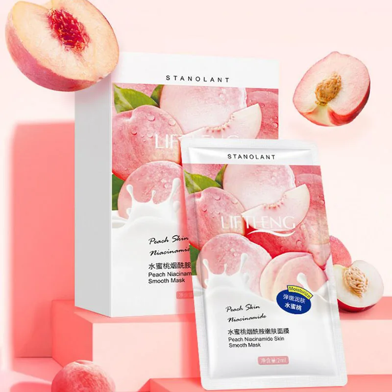 Peach Niacinamide Sleep Mask Shrink Pore Brushing Facial Mask Moisturizing Disposable Mask
Peach Niacinamide Sleep Mask Shrink Pore Brushing Facial Mask Moisturizing Disposable Mask