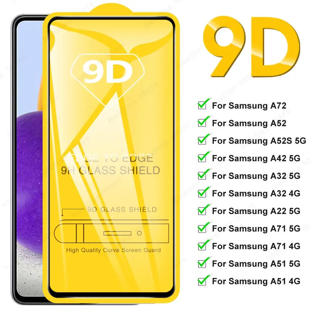 9D Tempered Glass For Samsung Galaxy A52s A52 S A51 A72 Screen Protector For Samsung A71 A32 A42 A22 5G Protective Glass Films
9D Tempered Glass For Samsung Galaxy A52s A52 S A51 A72 Screen Protector For Samsung A71 A32 A42 A22 5G Protective Glass Films