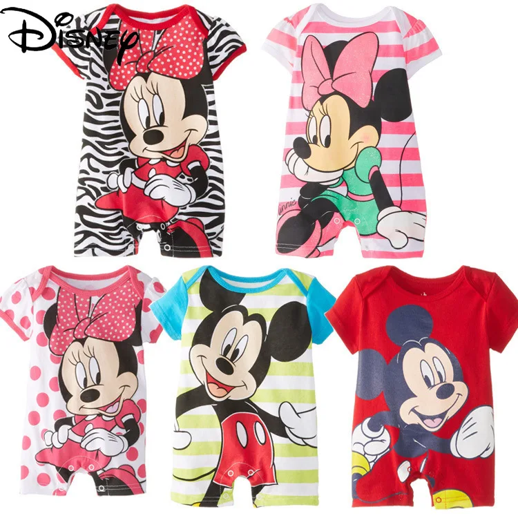 Disney Mickey Mouse baby short-sleeved Minnie clothes men and women baby one-piece children's clothes newborn romper
Disney Mickey Mouse baby short-sleeved Minnie clothes men and women baby one-piece children's clothes newborn romper