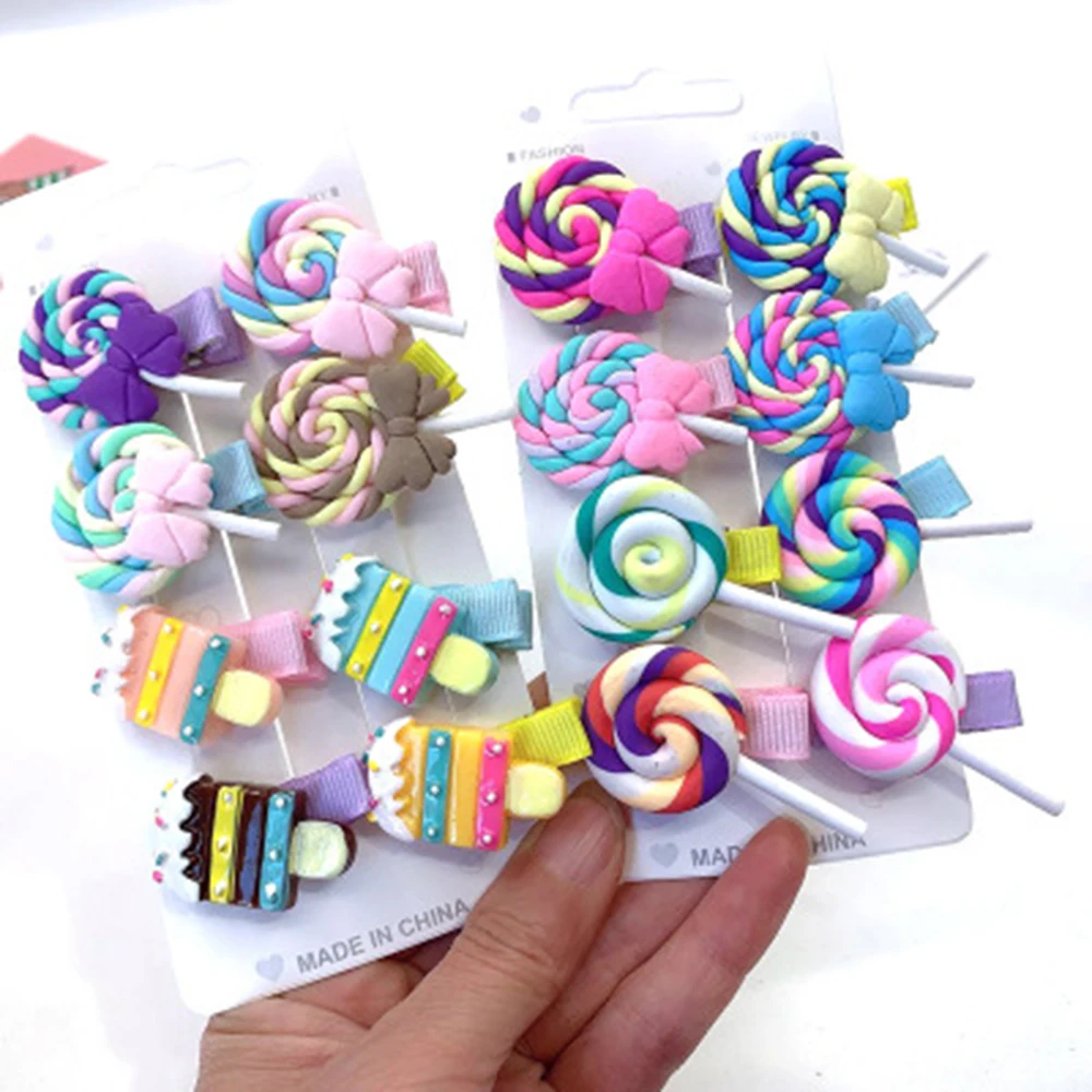 1pcs Cute Colored Lollipop Popsicles Children Hairpin Hair Clips Accessories For Girls Kids Hair Ornament Barrettes Headdress
1pcs Cute Colored Lollipop Popsicles Children Hairpin Hair Clips Accessories For Girls Kids Hair Ornament Barrettes Headdress