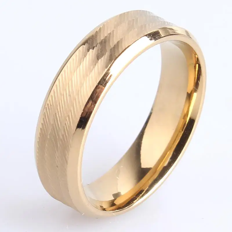 wedding rings 6mm gold color stripe brushed 316L Stainless Steel wedding rings for women men wholesale
wedding rings 6mm gold color stripe brushed 316L Stainless Steel wedding rings for women men wholesale