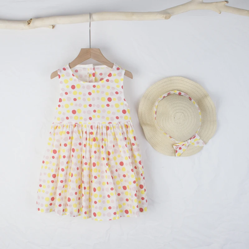 Toddler Baby Girls Princess Dresses 2021 Newest Summer Holiday Polka Dot Costumes Casual Children Clothing With Straw Hat 
Toddler Baby Girls Princess Dresses 2021 Newest Summer Holiday Polka Dot Costumes Casual Children Clothing With Straw Hat
