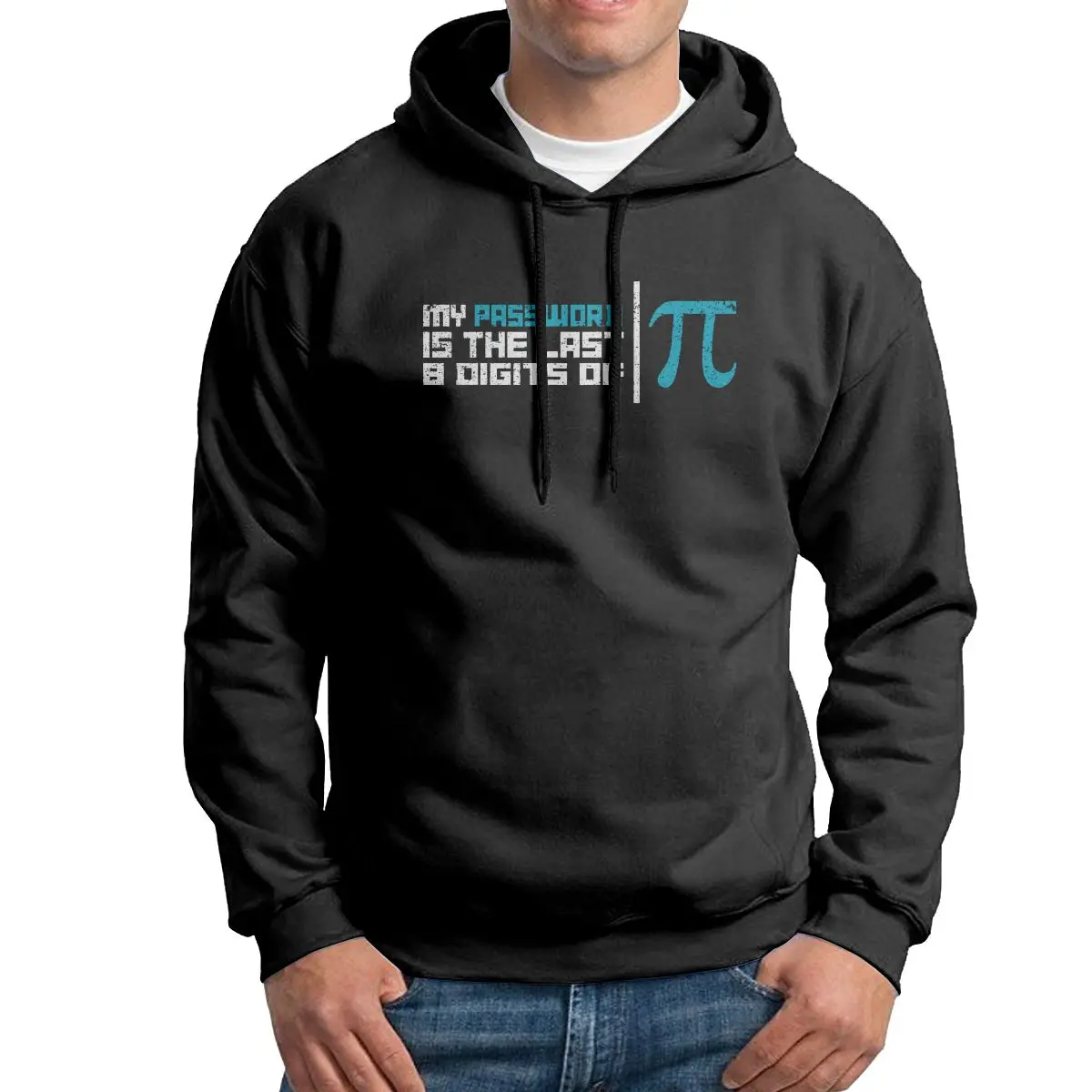 My Password Is The Last 8 Digits Of Pi Math Hoodie Men's Leisure Pullovers 100% Cotton Black Hooded Sweatshirt
My Password Is The Last 8 Digits Of Pi Math Hoodie Men's Leisure Pullovers 100% Cotton Black Hooded Sweatshirt